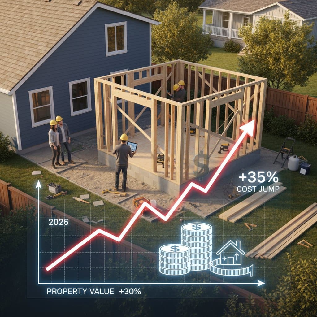 Featured image for ADU Construction Costs Jump 35% by 2026: Build Now