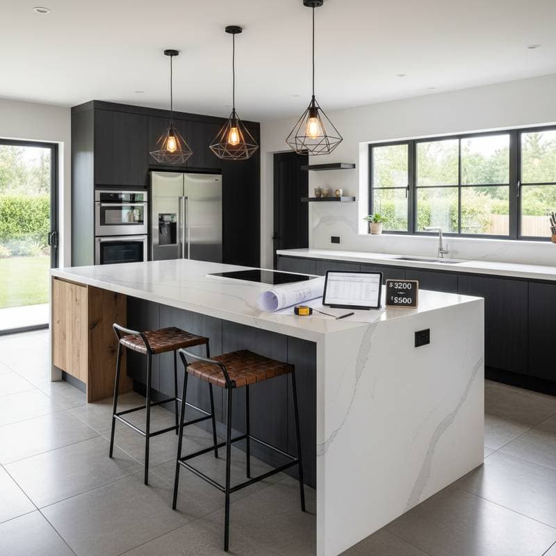 Featured image for Kitchen Island Costs: $3,200 to $9,500 in 2025