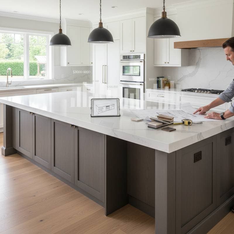 Featured image for Kitchen Islands Cost $3,000-$8,000 in 2025