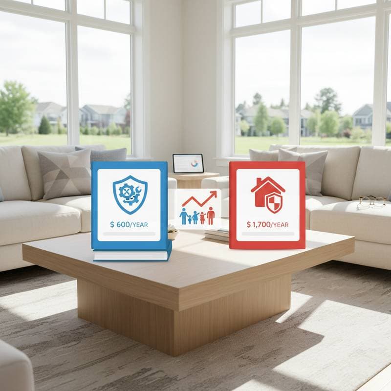 Featured image for Home Warranties Cost $600 vs Insurance at $1,700 Yearly