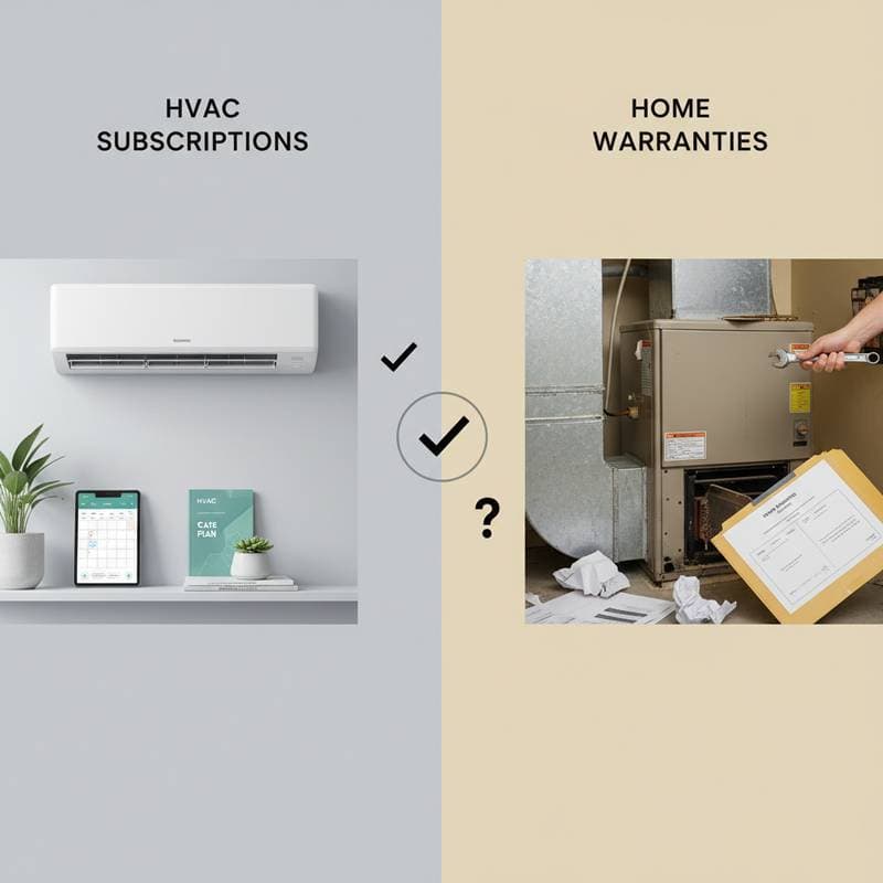 Featured image for HVAC Subscriptions vs Home Warranties: Coverage Showdown