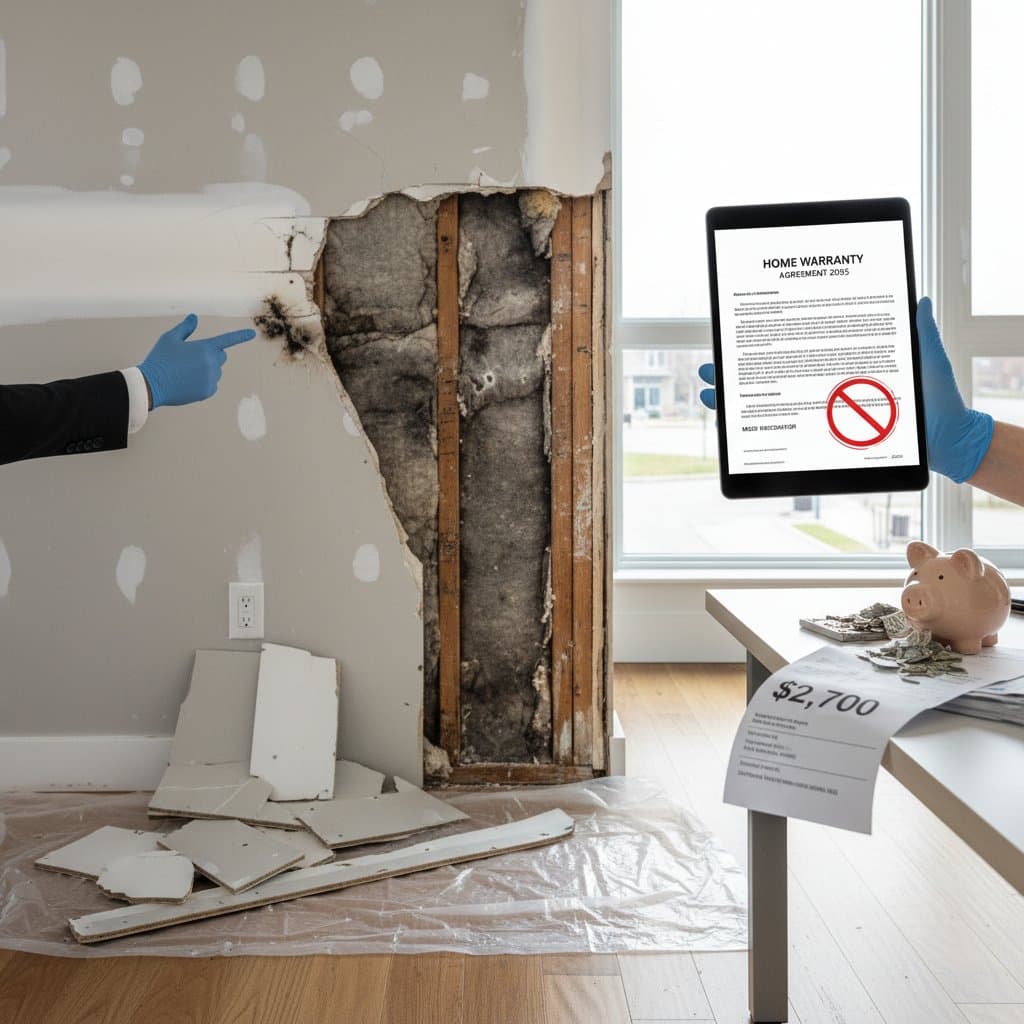 Featured image for Mold Removal Costs $2,700 But Warranties Won't Pay
