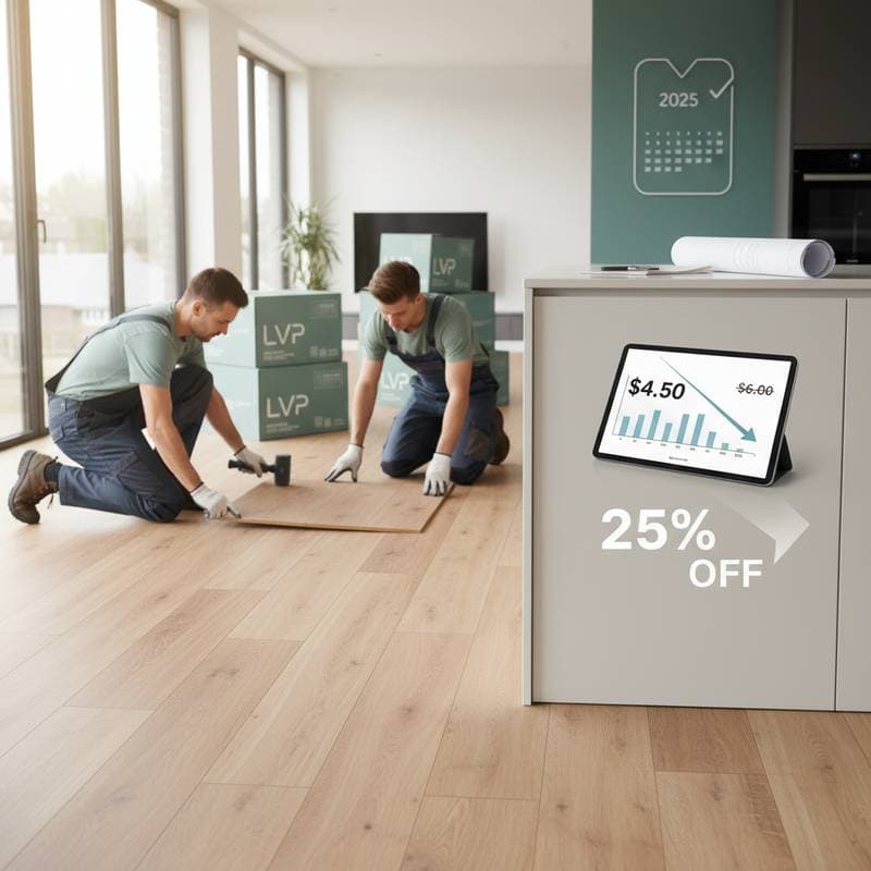 Featured image for LVP Flooring Now $4.50 Per Foot After 25% Drop