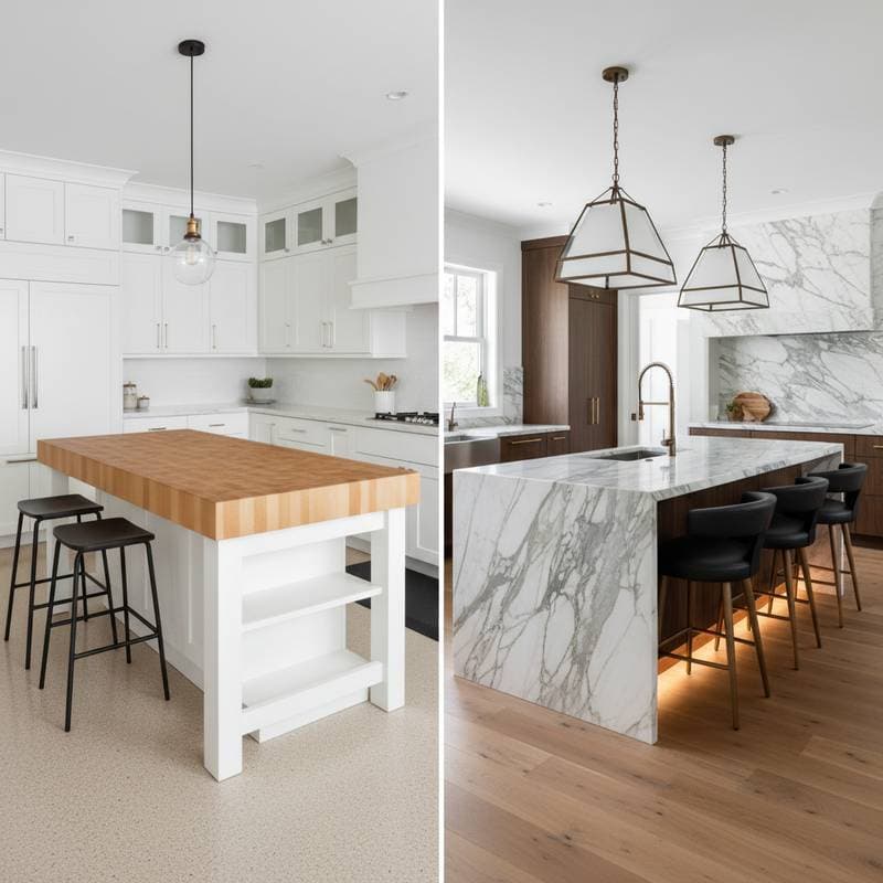 Featured image for Kitchen Island Costs: $900 Budget vs $18K Premium
