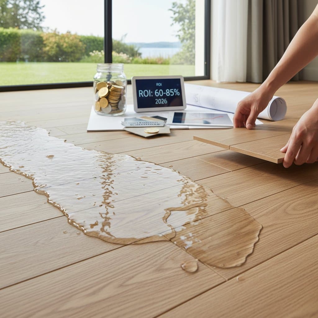 Featured image for Flood-Resistant Flooring ROI: 60% to 85% Return in 2026