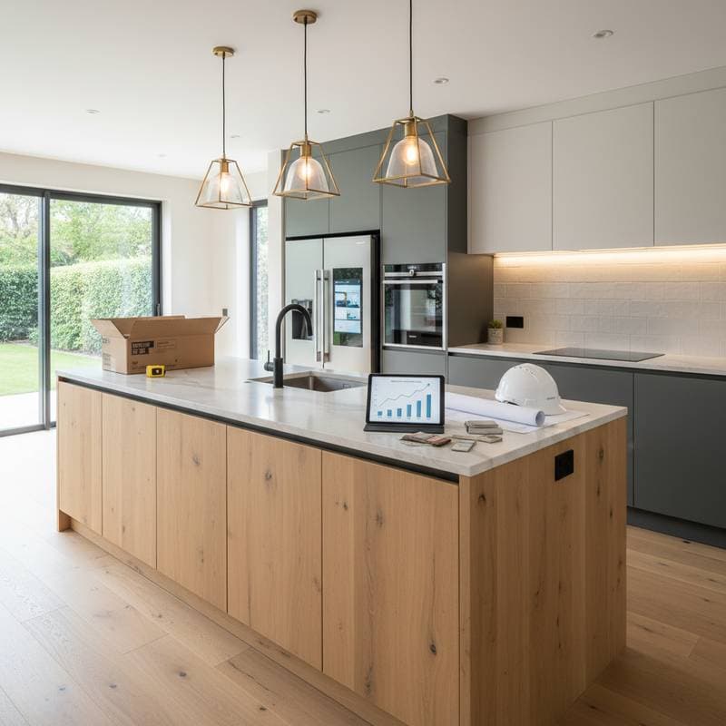 Featured image for Kitchen Islands Return 60-75% ROI in 2026