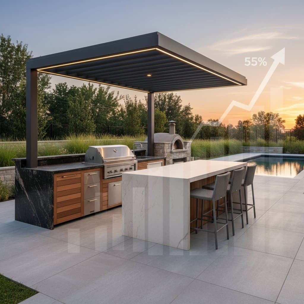 Featured image for Outdoor Kitchen Costs Jumping 55% by 2026: Act Now