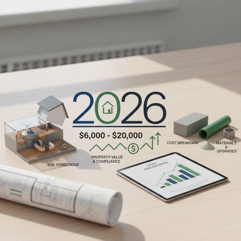 Featured image for Septic Replacement Runs $6K-$20K in 2026