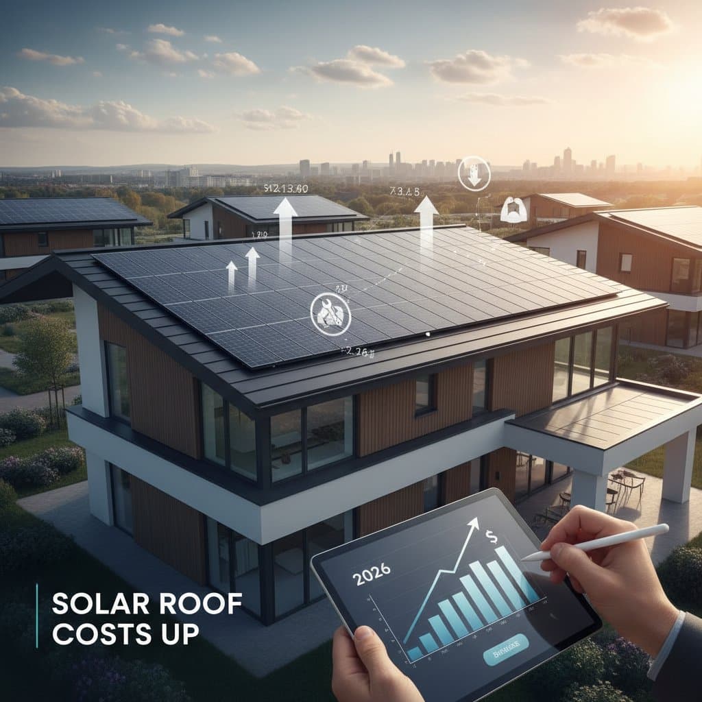 Featured image for Solar Roof Costs Rise in 2026: What's Changing