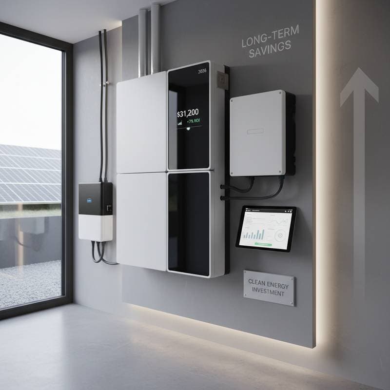 Featured image for Solar Battery Systems Cost $31K in 2026
