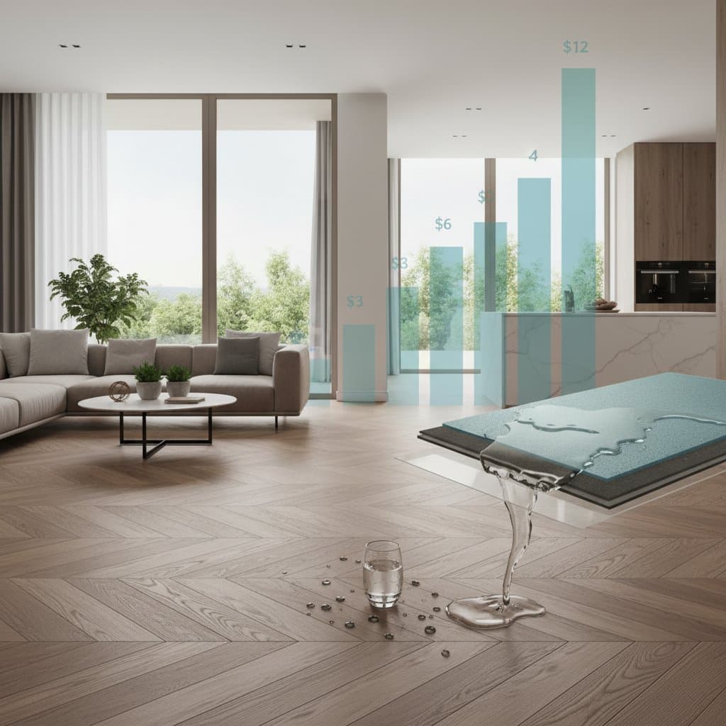 Featured image for Waterproof Flooring Costs $3-$12 Per Square Foot in 2026