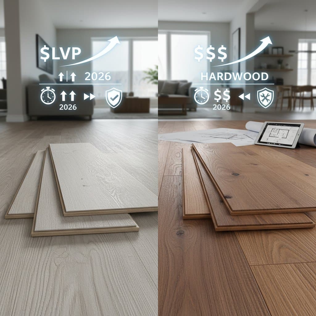 Featured image for LVP vs Hardwood: What You Pay and What You Get